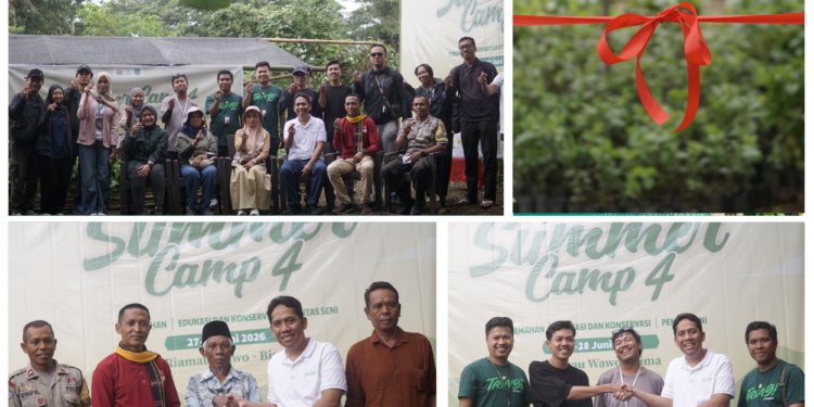 PT Pegadaian (Persero) Area Pulau Sumbawa Resmikan Rumah Bibit dan Serahkan Bantuan 1.000 Bibit Kopi pada Summer Camp IV di Riamau Wawo