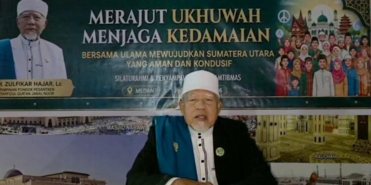 K.H. Zulfikar Hajar Mengajak Seluruh Lapisan Masyarakat Sumatera Utara untuk Perkuat Tali Persaudaraan Antarsuku dan Agama