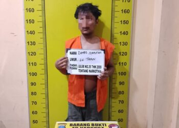Miliki Sabu dan Coba Kabur, Seorang Pria Dibekuk Satresnarkoba Polresta Deli Serdang dan Polsek Pagar Merbau