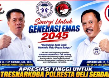 LPA Deli Serdang Apresiasi Satresnarkoba Polresta Deli Serdang – Ungkap Kasus Narkoba Besar, Selamatkan 250 Ribu Jiwa
