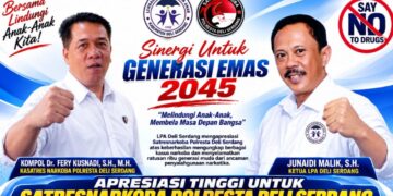 LPA Deli Serdang Apresiasi Satresnarkoba Polresta Deli Serdang – Ungkap Kasus Narkoba Besar, Selamatkan 250 Ribu Jiwa