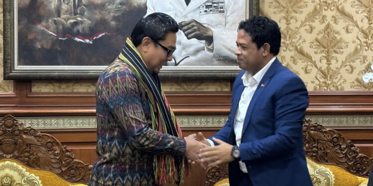 Wawali Denpasar Arya Wibawa Terima Kunjungan Atase Perdagangan dan Perindustrian Konjen Timor Leste