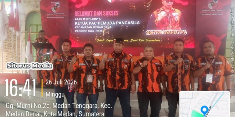 Terpilih Kembali Secara Aklamasi/Amanah, Guntur Syahputra Siap Pimpin PAC Pemuda Pancasila Medan Denai Periode 2026–2029