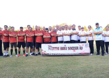 Kalahkan Dinas PUPRKIM, Disdikpora Bali Juara Kompetisi Mini Soccer Kerthi Bali IV